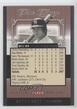 2005 Fleer Classic Clippings Official Box Score 1238/1978 Bucky Dent #4CC 0q3