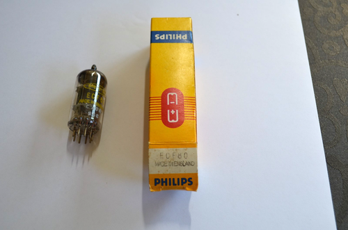 PAIR 2x LAMPE EL34 6CA7 RTC PHILIPS MULLARD BLACKBURN Xf4 TUBE TESTED NOS