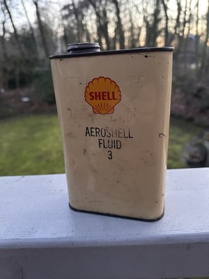 Original Aeroshell Öldose Oldtimer Shell  Motorrad Flugzeug Rennsport