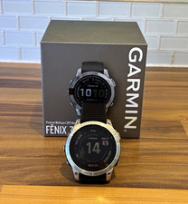 Garmin fēnix 7 GPS Smartwatch 47mm Silver SS Case Black Fabric Strap 16GB