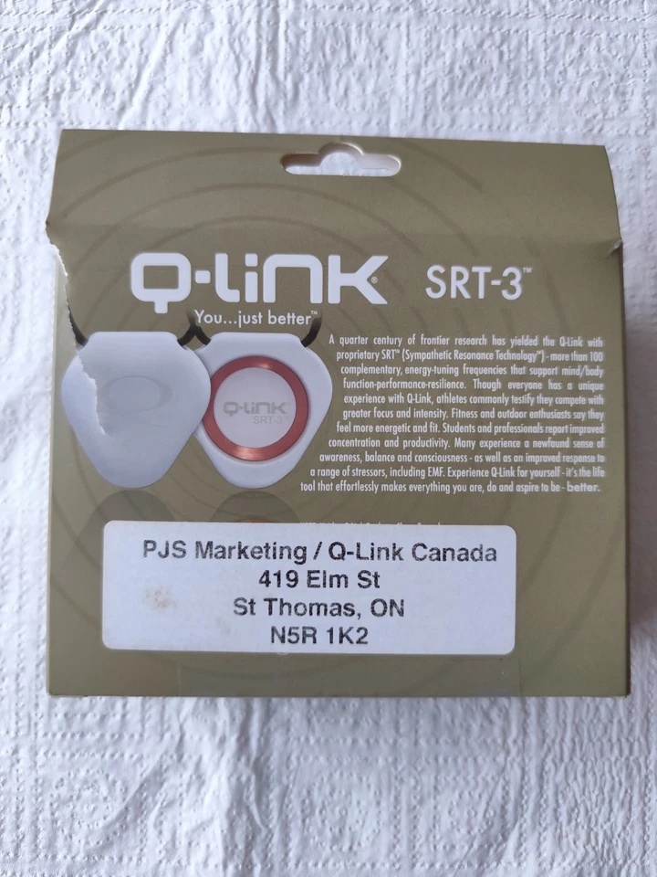 Q-Link SRT-3 Pendant in Clear White and Orange New in Package - Image 2 of 4