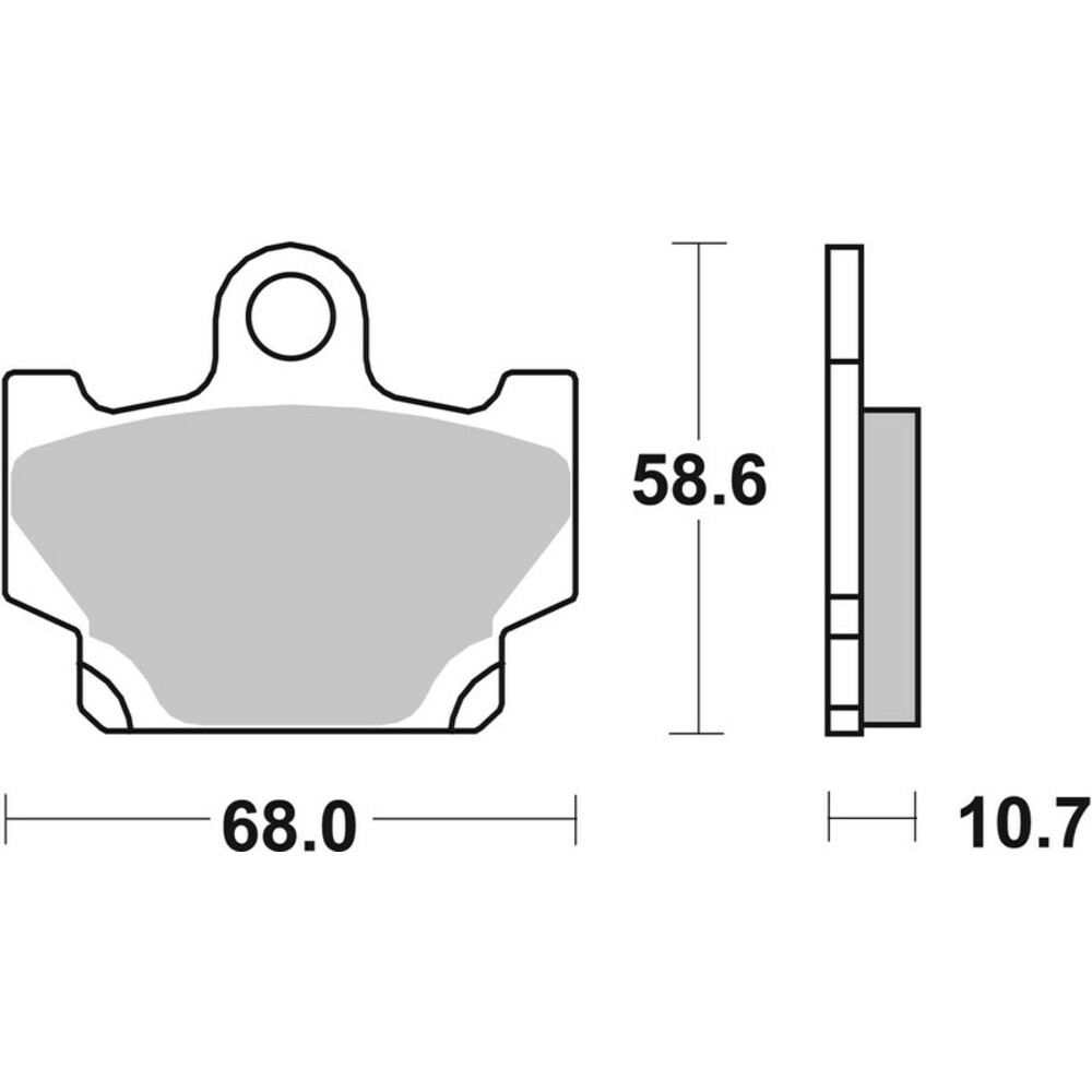 Free Shipping Organic Brake Pads Brembo 07YA1011 for Motorcycle Spare Parts