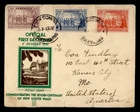 DR WHO 1937 AUSTRALIA FDC NEW SOUTH WALES ANIV COMBO M74699