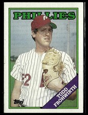 Todd Frohwirth *ROOKIE CARD* (RC) 1988 Topps #378. rookie card picture