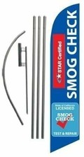 Smog Check Star Certified Test and Repair 15ft Feather Banner Swooper Flag...
