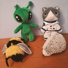 Peluche Riccio, Alieno , Gatto Con Tuta, Ape / Vespa. IKEA