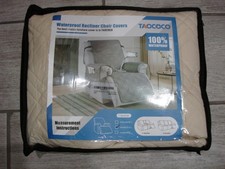 BeigeTAOCOCO 100 Waterproof Recliner Chair Cover, Non Slip Covers for Recliner