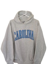 Vintage North Carolina Tar Heels College Pullover Hoodie Blue Size Large Y2K