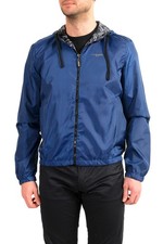 Roberto Cavalli Sport Men's Multi-Color Hooded Reversible Windbreaker Jacket