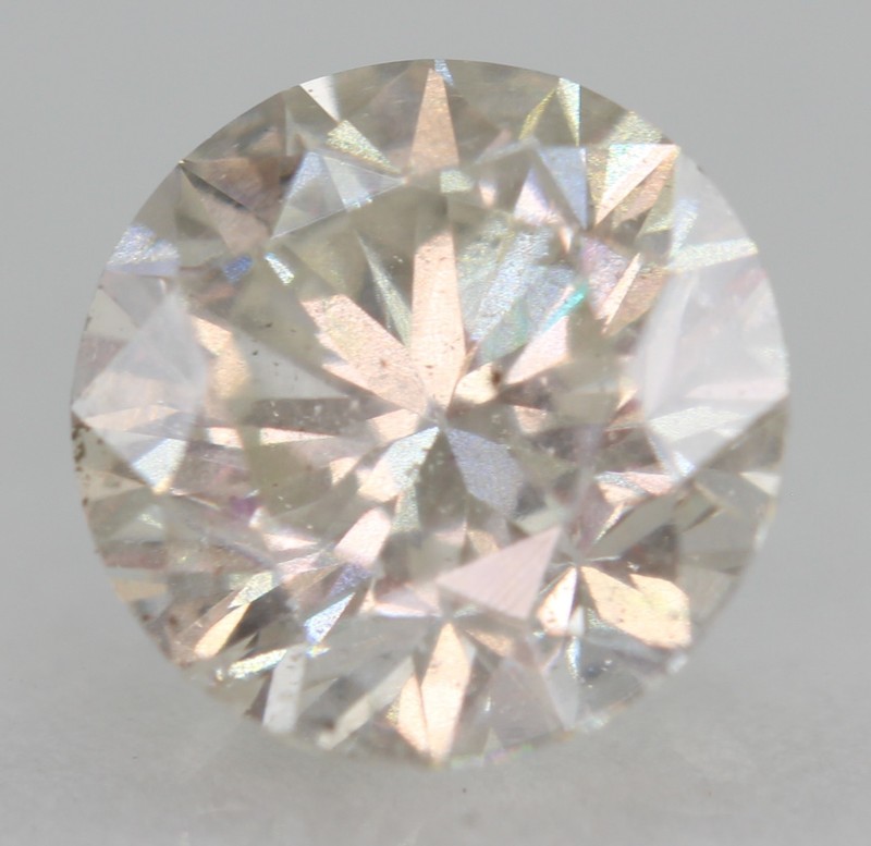 Certified 1.02 Carat H SI1 Round Brilliant Natural Enhanced Loose Diamond 6.27mm
