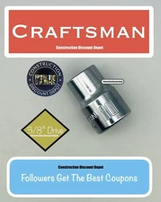 Craftsman CMMT43542 10mm 6 Point Metric Shallow Socket 3/8" Drive