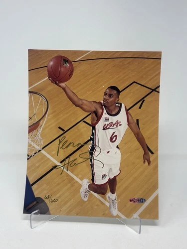 ANFERNEE PENNY HARDAWAY autographed signed 8x10 OLYMPICS TEAM USA MAGIC NBA UD