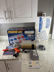 VTG Nintendo NES Power Set System Complete CIB Box Inserts Controller Pad WORKS