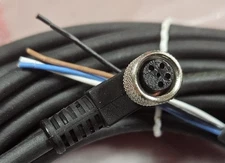 New IFM E11201 M8 Pico Right Angle Female 4 Pin Cable 10m PUR Jacket