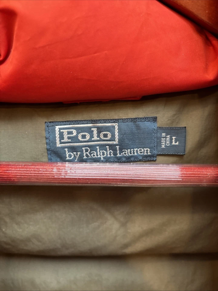 Orange Ralph Lauren Down Vest Large - Image 3 of 4