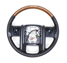 Ford 08-16 F250 Superduty F-350 Black Leather Wood Steering Wheel F-250 Ford 08-16 F250 Superduty F-350 Black Leather Wood Steering Wheel F-250