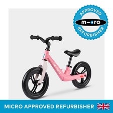 Micro Scooter Balance Bike Lite GB0035 Pink 12" Tyres Adjustable Outdoor 2+ Yrs