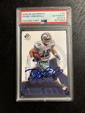 2008 DANNY AMENDOLA #129 SP AUTHENTIC AUTOGRAPH ROOKIE /1399 PSA AUTHENTIC