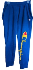 Champion Mens Sz L Joggers Reverse Weave Blue Athleisure Loungewear Comfort