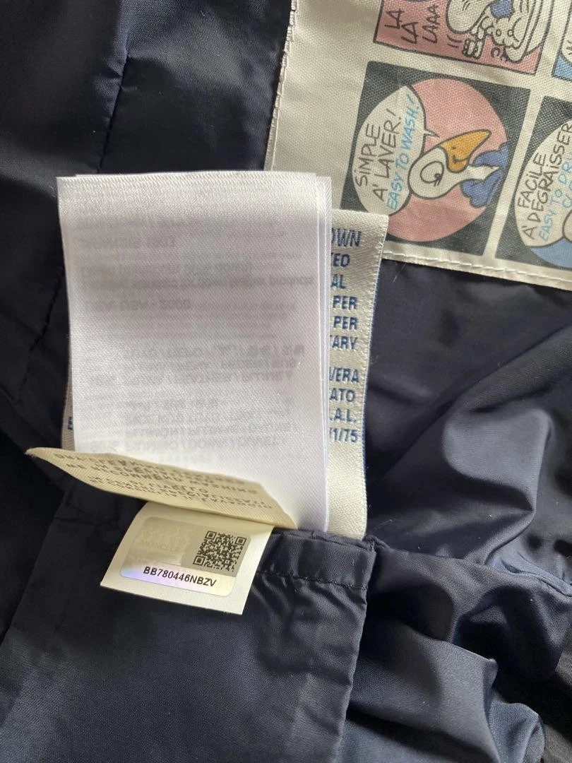 Moncler Piumino Borchie Cappuccio Navy Donna M Edizione Limitata Raro Modello Piumino Ja