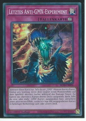 YU GI OH LETZTES ANTI GMX EXPERIMENT  BLZD-DE096 SUPER RARE 1.AUFLAGE