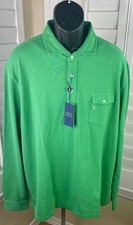 Polo Ralph Lauren Classic Green Ls Mesh Polo Shirt Wpocket Mens 2xl Nwt 168 Polo Ralph Lauren Classic Green Ls Mesh Polo Shirt Wpocket Mens 2xl Nwt 168