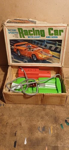 Vintage Marx Toys Racing Car Battery Operated Box Tatty Spares Repair Free P&P
