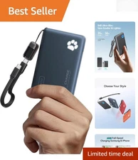 Portable 10,000mAh Charger with 45W PD - Ideal for College Students & Travelers
