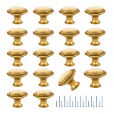 18 Pack Gold Cabinet Drawer Hardware 30mm Kitchen Cabinet Knobs Drawer Pulls wit