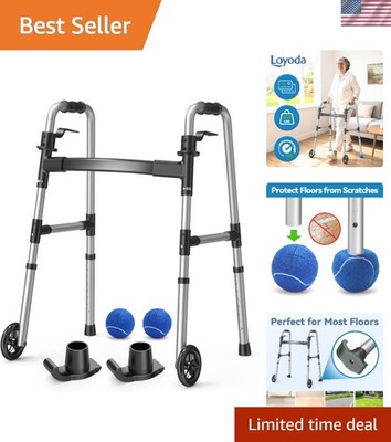 Compact Walker for Seniors, Supports 350lbs - Enhancing Mobility & Independence