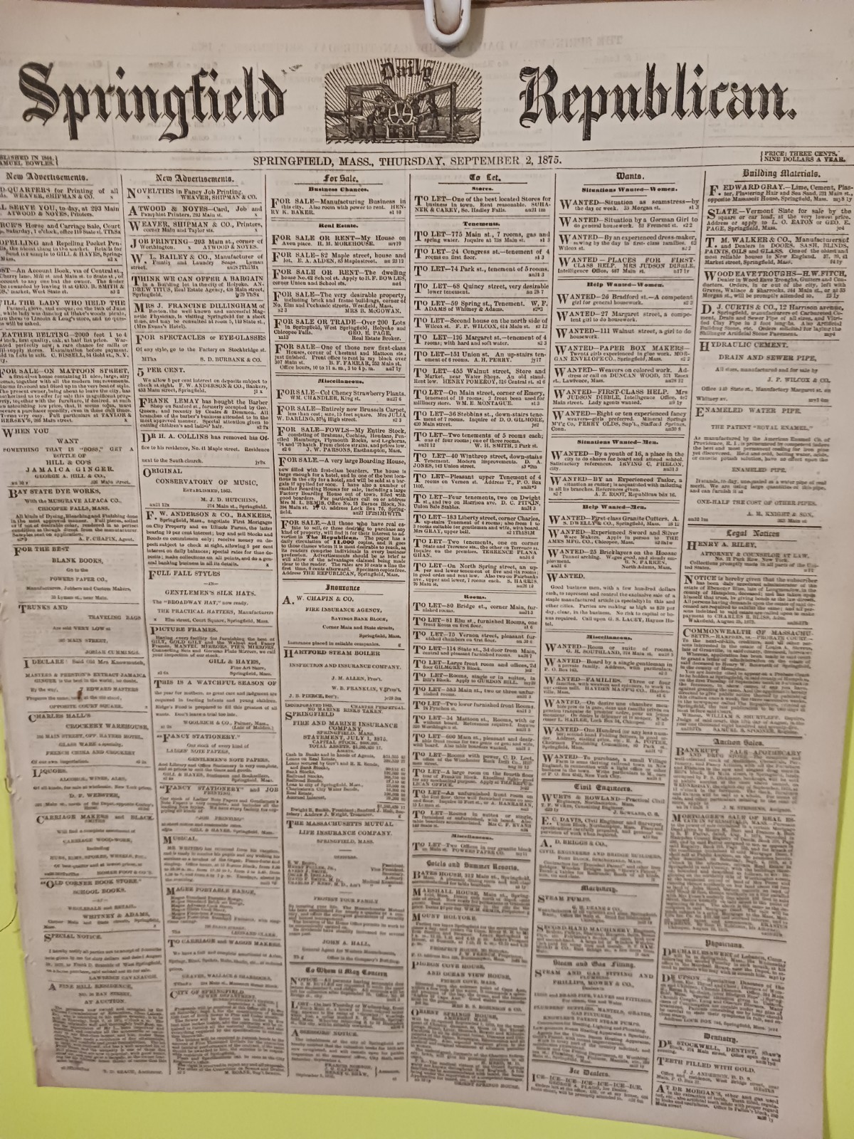 Springfield Republican - The Book Of Mormons - September 2, 1875