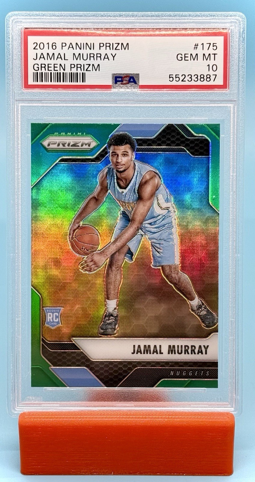 2016 Prizm Jamal Murray #175 Green Prizm PSA 10 RC