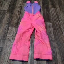 Kids Snowboard Bibs SPYDER Snow Pants Youth Sz 6 Ski Purple/Pink Girls
