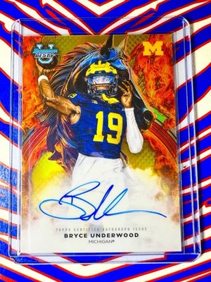2025 Bowman U Best Bryce Underwood Workhorse Gold Refractor Auto /50 #WA-BU Mich