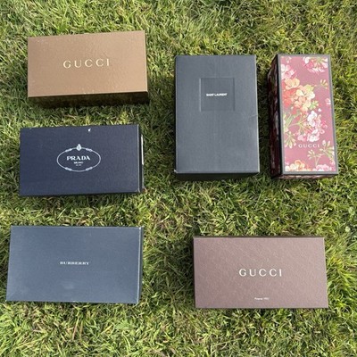 GUCCI Burberry PRADA Saint Laurent Empty Shoe Box Lot of