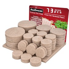 73 Pcs Felt Furniture Pads Floor Protectors for Chairs Self-Adhesive Felt Chair