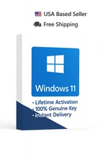 MicrosoftWindows 11 Pro Professional 64/32bit Kit USB Drive + Key Sealed Box