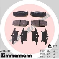 Zimmermann BremsbeläGe Bremsbelegsatz Vorne FüR Suzuki Swift IV