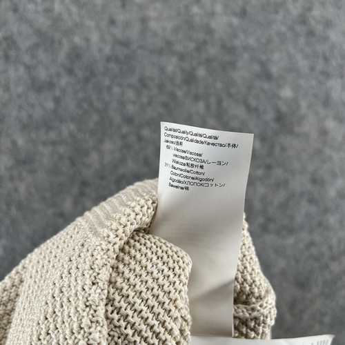 Hugo Boss Womens Beige Knit Sleeveless Viscose Vest Size XL - Picture 10 of 12
