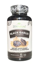 Zen Natura Ajo Negro Suplemento, Aged Black Garlic Supplement, from Mexico