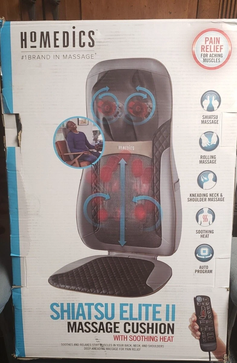 Homedics shiatsu elite ii massage cushion top