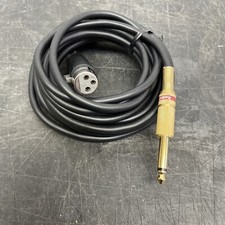 15ft XLR 3-Pin Female to 1/4" Mono Plug Shielded Microphone Mic Audio Cable Cord