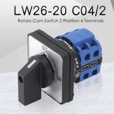 Durable Motor 380V 20A Rotary Cam Switch ON/OFF 2 Position LW26-20/2