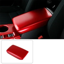 1PCS Red Look Central Storage Box Cover Trim For Honda Civic 2022 2023