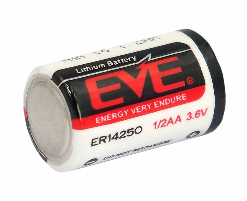 Eve er14250 14250 lithium Chlorure de thionyl 1/2AA 3,6 V 1200 maH