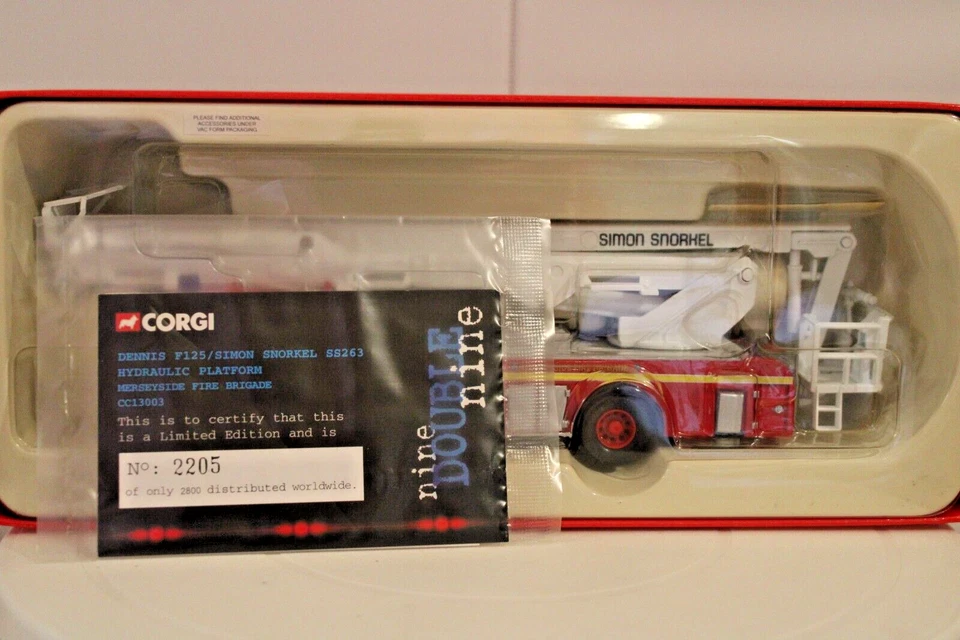 Corgi 9 Double 9 #CC13003 Dennis F125 Simon Snorkel SS263 Hydraulic Platform F/E - Image 2 of 4