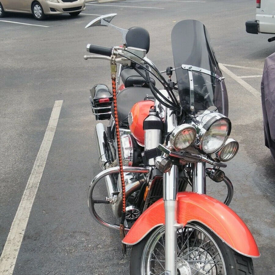 Large 18"x16" Smoke Windshield Windscreen For Yamaha TW200 2003-2023 - Image 4 of 4