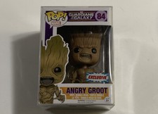 New Funko Pop #84 ANGRY GROOT DCC 2015 Exclusive Guardians Of The Galaxy W/ Case