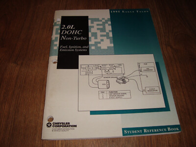 1995 Eagle Talon 2.0L DOHC Non-Turbo Chrysler Corp Student Reference Book