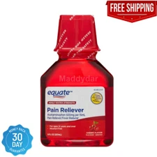 Equate Extra Strength Pain Relief Acetaminophen Liquid Cherry Flavor 500 mg 8 oz